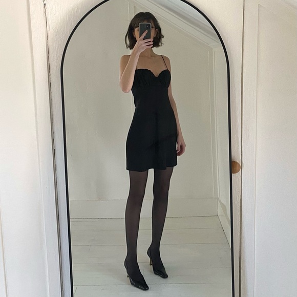 Misha Collection Shirred Bust Mini Slip Dress - Picture 2 of 10